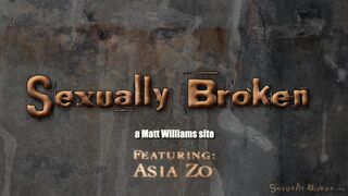SEXUALLY BROKEN - Tiny Asian Asia Zo gets epic deepthroat & squirting orgasms in her first bondage shoot - BdsmMansion