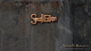 SEXUALLY BROKEN - Tan brunette London River in her BaRS show - BdsmMansion