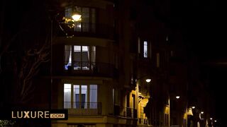 Claire Castel tries out the sex machine