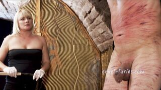 Tall Slave Guy Whipped on Her Chest Mercilessly