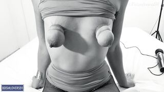 The best saggy tits in rubber-bands bondge