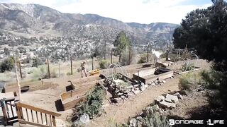 BondageLife Rachel Greyhound - Yardwork With Greyhound