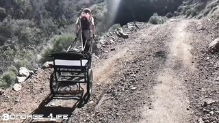BondageLife Rachel Greyhound - Pony Cart Walk