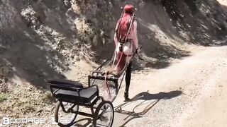 BondageLife Rachel Greyhound - Pony Cart Walk