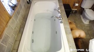 BondageLife Rachel Greyhound - Dildo Training (Bath Edition)