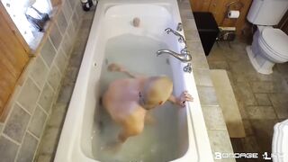 BondageLife Rachel Greyhound - Dildo Training (Bath Edition)