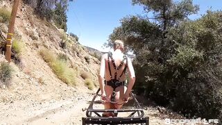 Giddy up, pony! Flash those tits under the open sky!