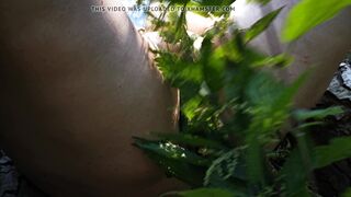 Spread your legs - nettles on the labia in public Part 1