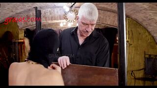 Experienced MILF Slave Kept in Stocks