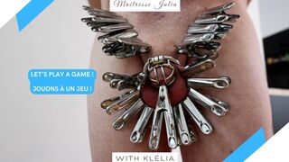 You want to be released from your chastity? OK, but first... Let's play - Mistress Julia