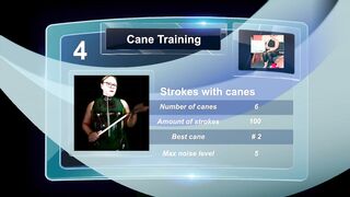Dominatrix Mistress April - Cane Training Part 4