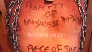 Dominatrix Mistress April - Ebony Slave Rose Part 4