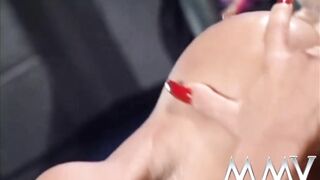 Busty brunette gets facial cumshoted