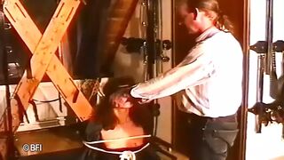 Hot candle wax punishment