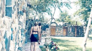 EXTREME BALLBUSTING - Ebony Dominatrix and Hungarian Mistress Brutal Ball kicks