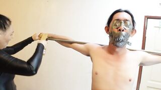 Taped wrap Full body BDSM Sissy