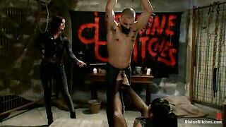 A Man With Three Balls Means One For Each Domme!