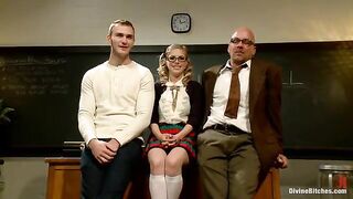 Bratty Princess Penny cuckolds her teacher in front of the class!