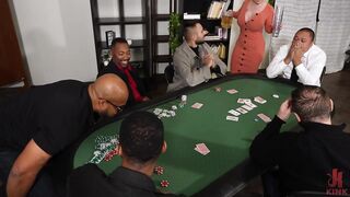 The Wager: Big Tit MILF Gets Stuffed Airtight With 5 Huge Cocks