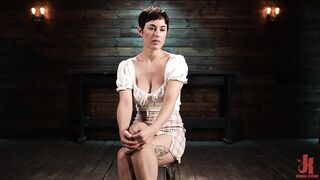 Olive Glass: Busty Slut Endures Severe Bondage and Brutal Torment