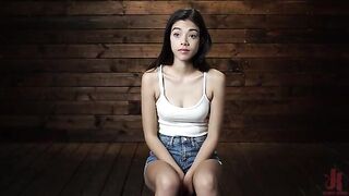 Harmony Wonder: 19 Year Old Tormented and Cums in Grueling Bondage