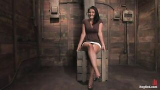 Charley Chase in her very first Hogtied shoot