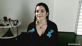 Fresh Faced and Freshly Electro-Fucked!