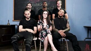 Anger Management: Lyra Lockhart Gets Gangbanged by Her Students