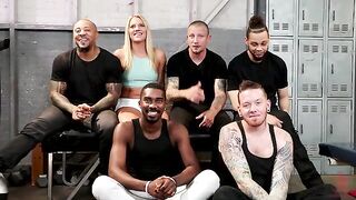 Gym Slut: Candice Dare Works Out All Her Holes with Sweaty Gang Bang