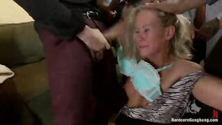 The Swinger Party - Horny MILF's Gangbang Fantasy Comes True
