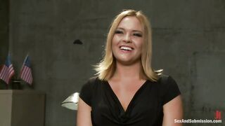 Bribing an Officer: Business Woman Arrested and Ass Fucked in Bondage!