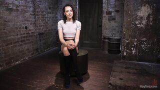 First Timer in Extreme Bondage with Brutal Tormented, and Made to Cum