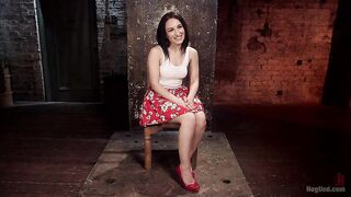 Petite Bondage Slut Gets her Holes Destroyed in Grueling Bondage