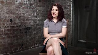 Sexy Pain Slut in Extreme Bondage, Tormented, Punished, and Made to Cum Against Her Will