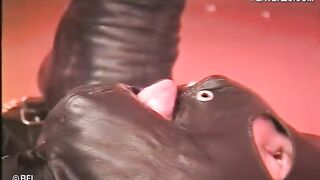 Nasty sluts humiliate their male slave