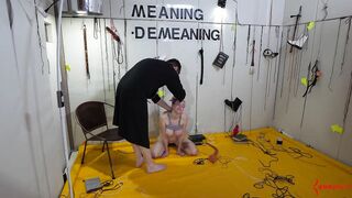 Ass fucked BDSM babe in anal domination