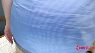 Anal milf suspended with chair in ass after nasty cum play