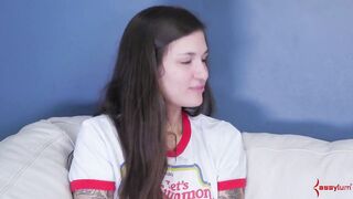 Cosplay bondage cutie anally pounded while suspended