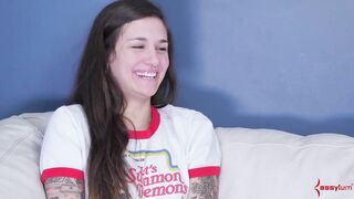 Face fucked sub girl is bound and toyed