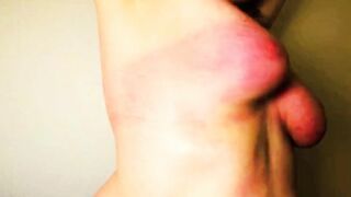 Slap her tits extremely hard – Tit slapping punishment