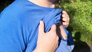 I put some nettles in my bra and go for a walk