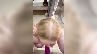 roughed on your cock with my banded tits