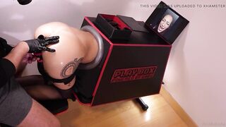 AnaKatana gets buttfucked in a PlayBox! HARDCORE BDSM AND ROUGH BONDAGE ANAL