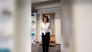 Undressing in my office