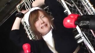 Intensity For Asian Slut Dominated By Clothed Master And Mistress With Magic Wand Vibrators