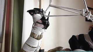FutileStruggles - Olivia Rose Hogtied and Pump Gagged Tight 2