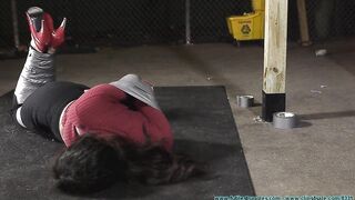 FutileStruggles - Tape Breast Bondage, and a Tight Hogtaping for Summer 1