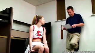 A Proper School Paddling for a Cheerleader 
