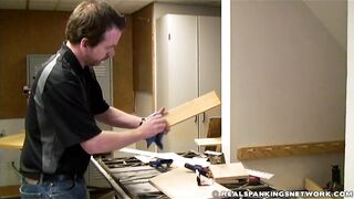 Allison Paddled in front of her Friends 