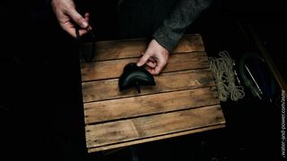 You are about to be punished for misbehaving at a fetish event